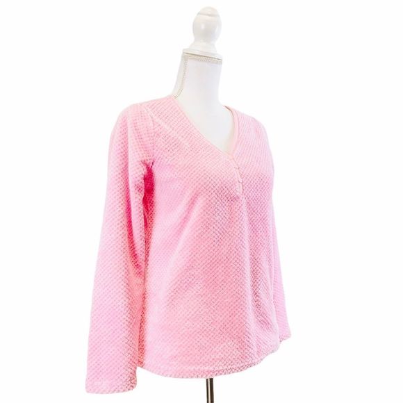 RENE ROFE Pink Sleepwear Long Sleeve Top - Picture 3 of 5